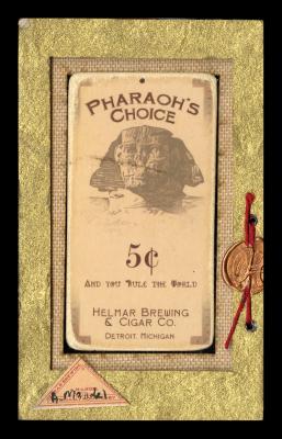 Picture, Helmar Brewing, T206-Helmar Card # 11, Cy YOUNG (HOF), Holding Trophy, Boston Red Sox